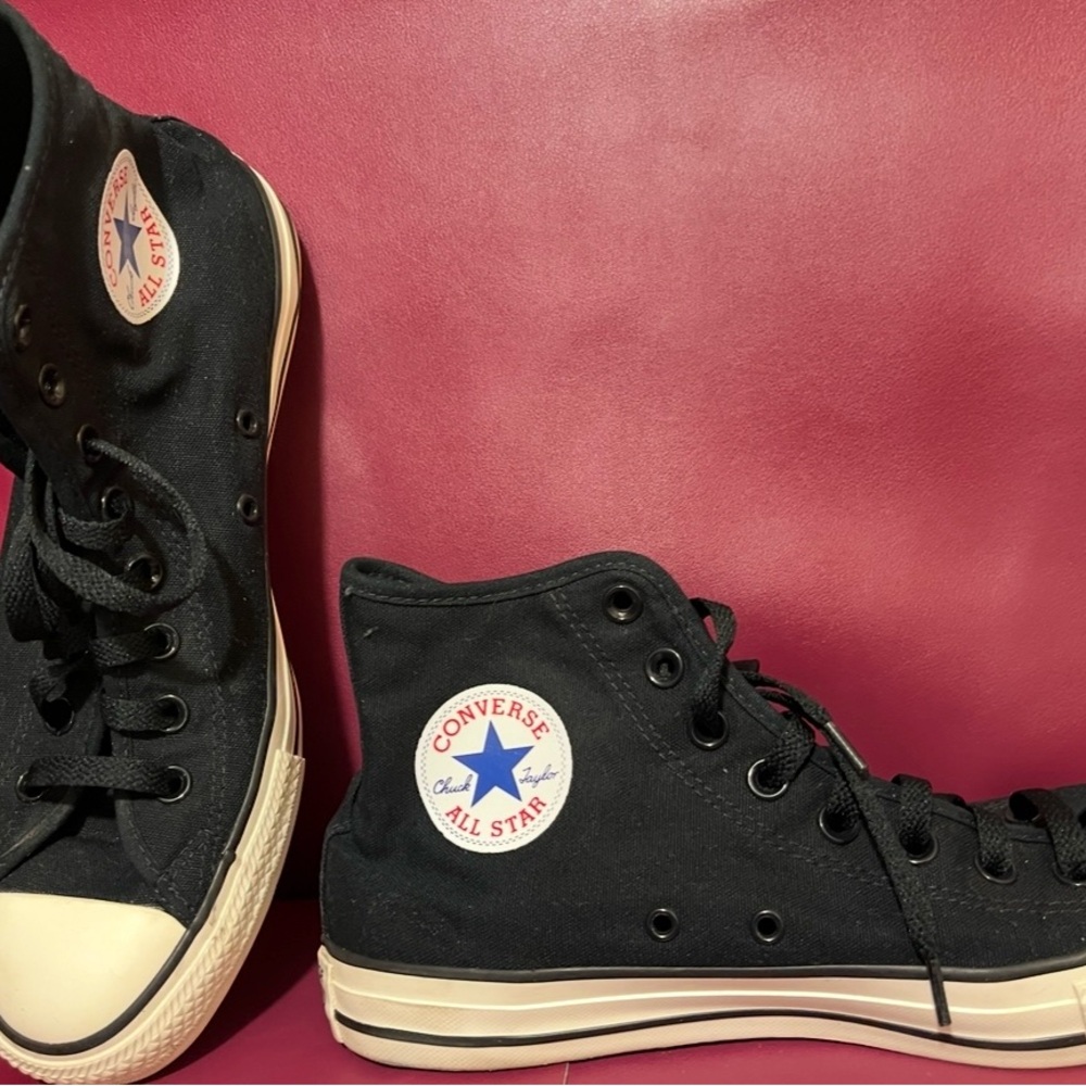 Converse Black and White High-Top Sneakers